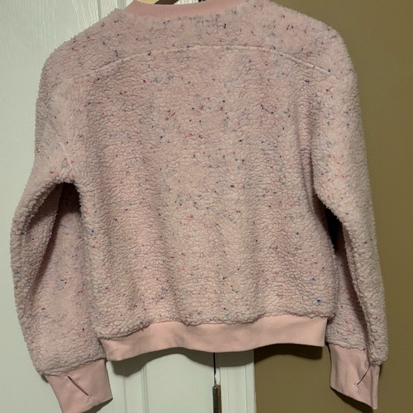 All in Motion Pink Speckled Kids Pea Coat Size L -12 Girl - Picture 2 of 3